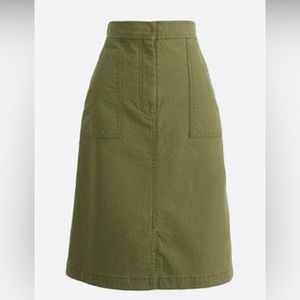 J Crew NWT Cotton A-Line Skirt, Sz 8